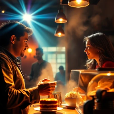 group of people talking happily